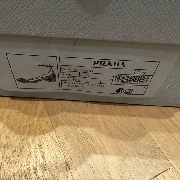 PRADA BLACK SEQUINS SHOE - Picture 4 of 5